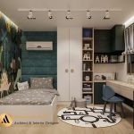 پروژه اتاق خواب (آپارتمان سه خوابه) به سبک نئوکلاسیک
